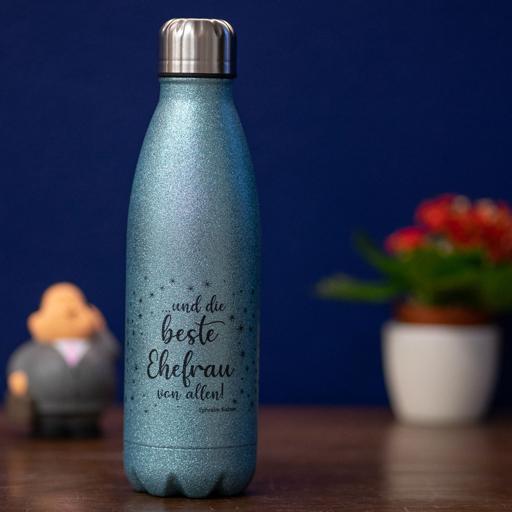 Manchester City Thermoflasche Von Hy-Pro – 500 Ml, Edelstahl, Blau – Hält 12h Heiß / 24h Kalt