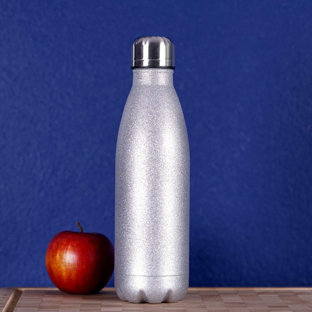 Die Sinzerin - Summer Edition - Edelstahl-Thermoflasche 350ml Weiß-Silber Kreuzspitze main image 1